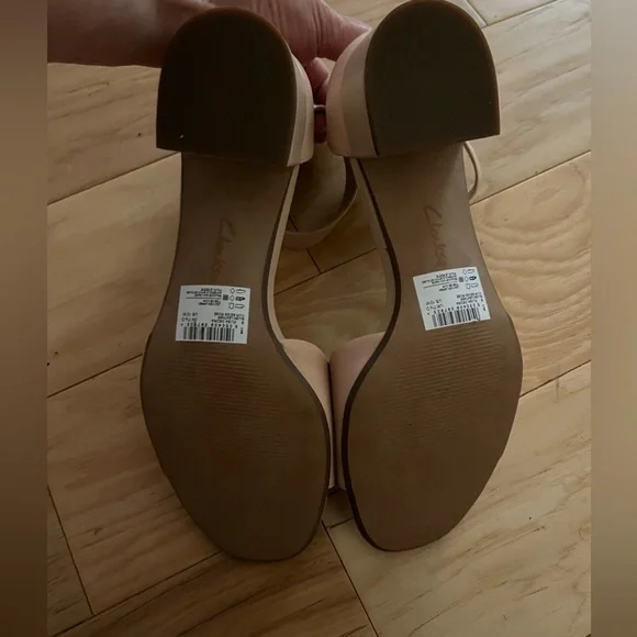 Clarks Collection Elisa Dedra dress sandals in "Blush" Sz 10 EUC - Picture 3 of 7